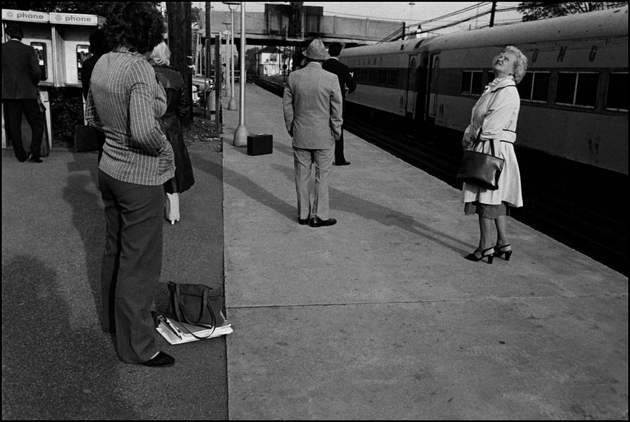 Waiting for train : Structured Moments : SUSAN MAY TELL: Photographs of Space, Silence & Solitude