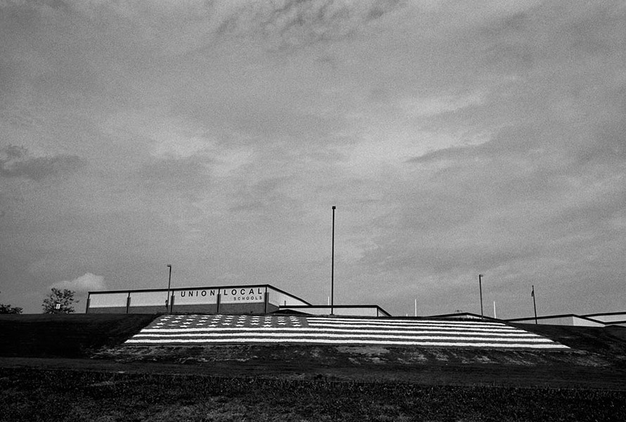 Union Local Flag, Belmont, Ohio, 2012   : SEEN AND FELT: Appalachia, 2012 : SUSAN MAY TELL: Photographs of Space, Silence & Solitude