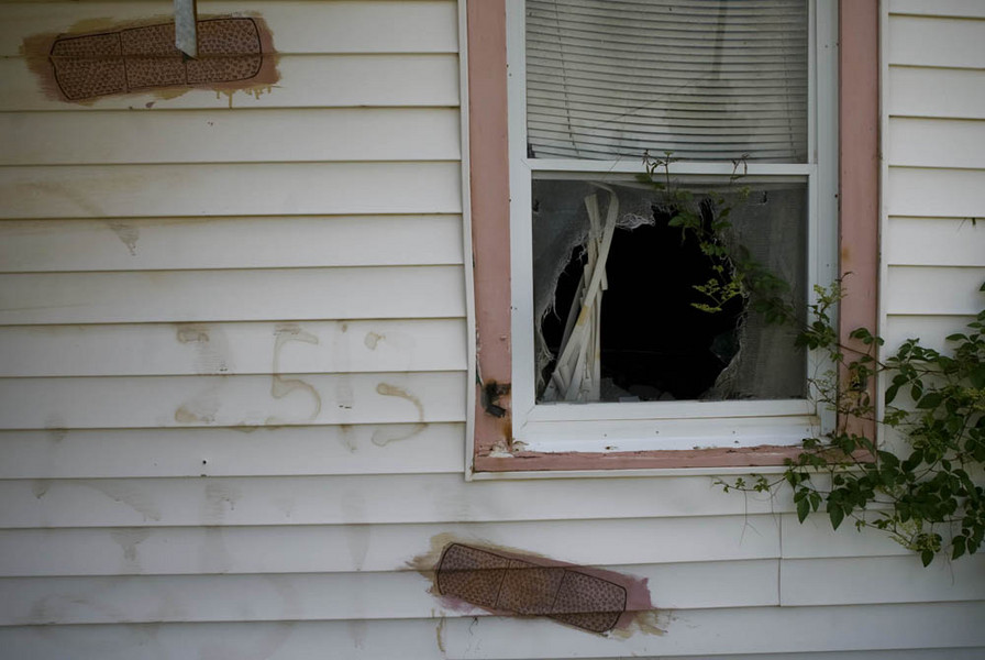 Symbolic bandaids : Witness: Katrina : SUSAN MAY TELL: Photographs of Space, Silence & Solitude